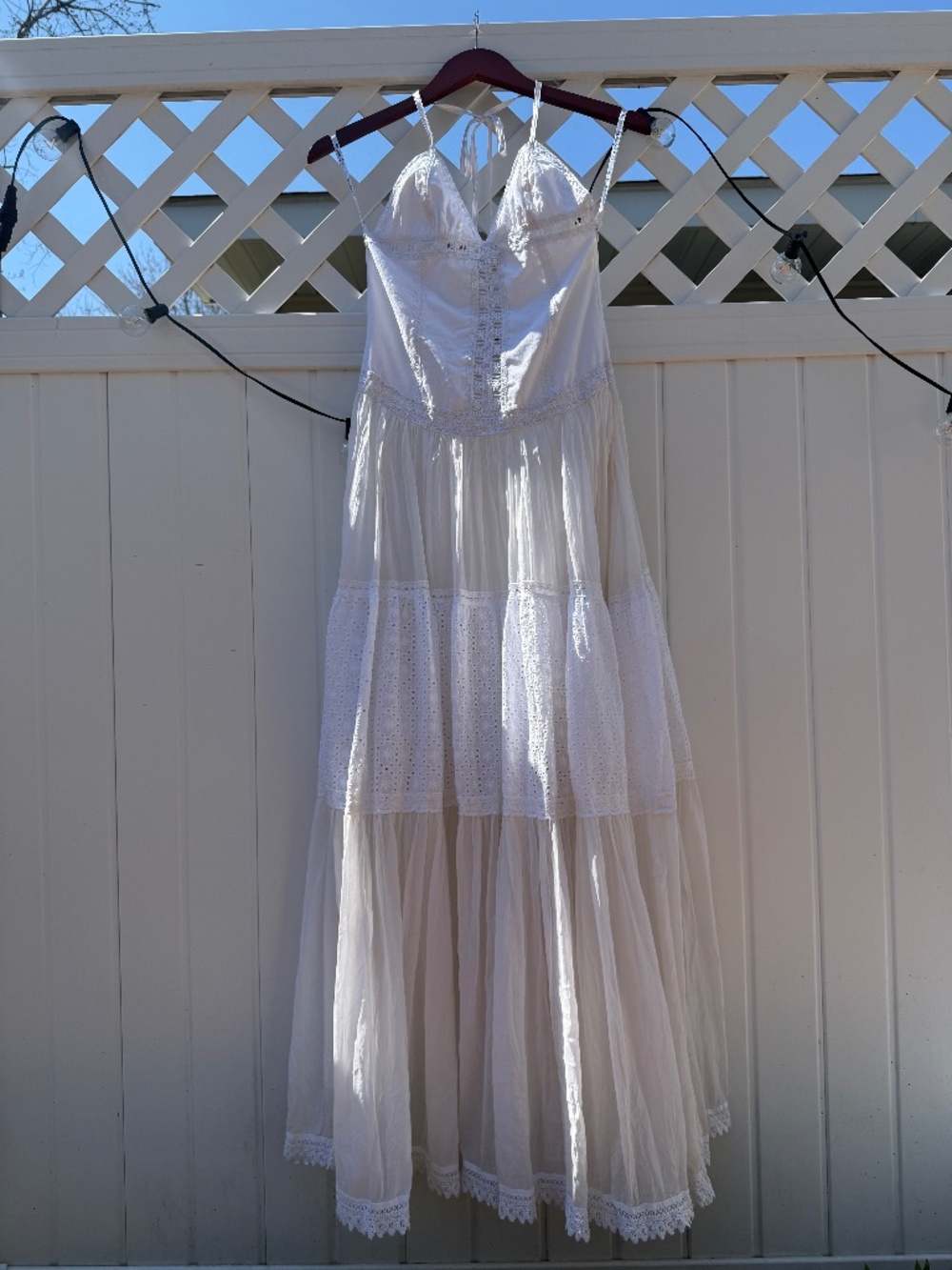 Beautiful white maxi dress